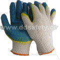 Beige T/C Knitted Shell Mixed Latex Working Glove (DKL317)